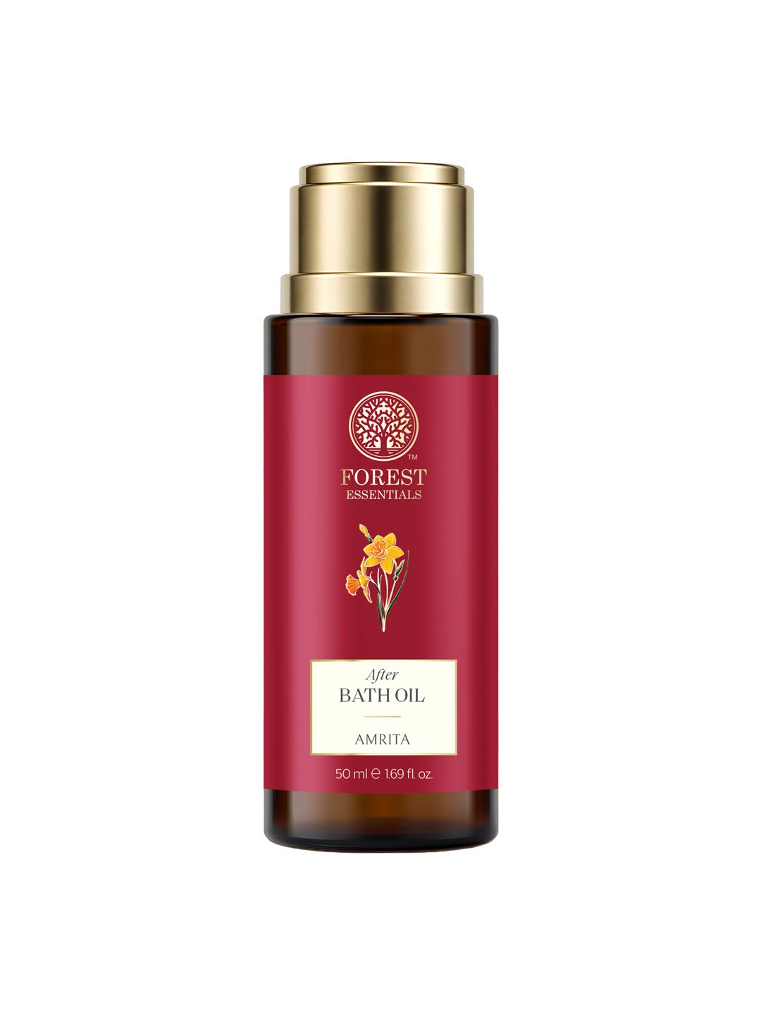 Forest Essentials Ayurvedic Moisturizing Nargis Travel Size After Bath Oil - 50 ml