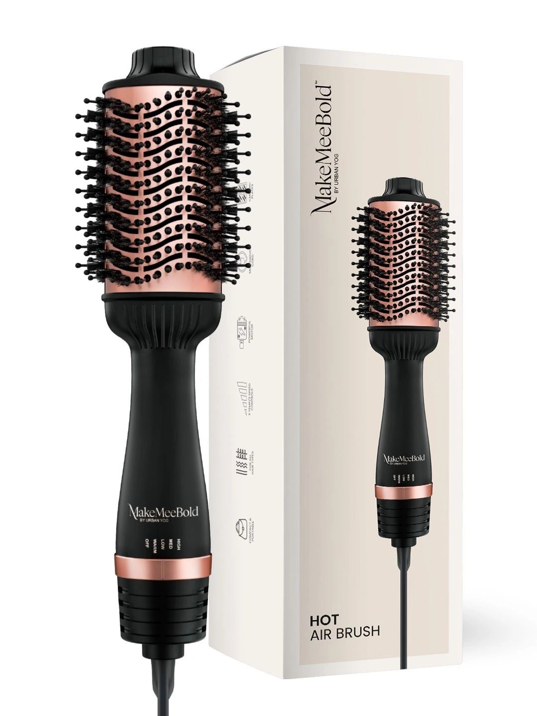 URBANYOG MakeMeeBold 2 in 1 Hot Air Brush 1.0