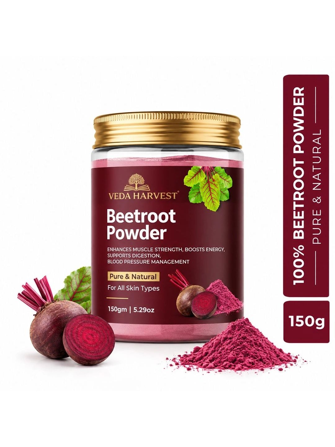 Veda Harvest Beetroot Powder Face Pack For Acne - 150g