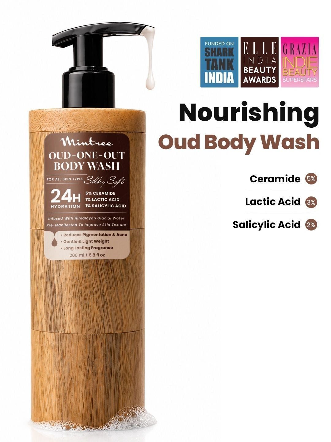 Buy Mintree Oud One Out Hair & Body Wash For Tanned Skin   200 ML -  - Personal Care for Unisex