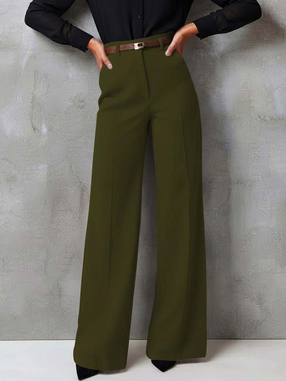 Mast & Harbour Women High-Rise Trousers