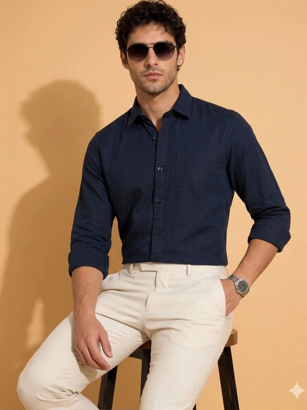 UNSEEN Men Smart Slim Fit Formal Shirt