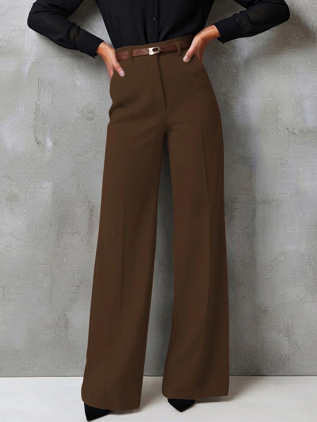Mast & Harbour Women High-Rise Trousers