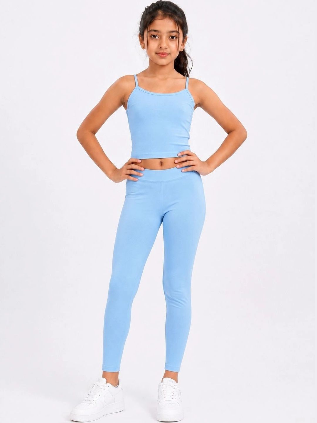 Shsuvia Girls Ankle Length Stretchable Leggings