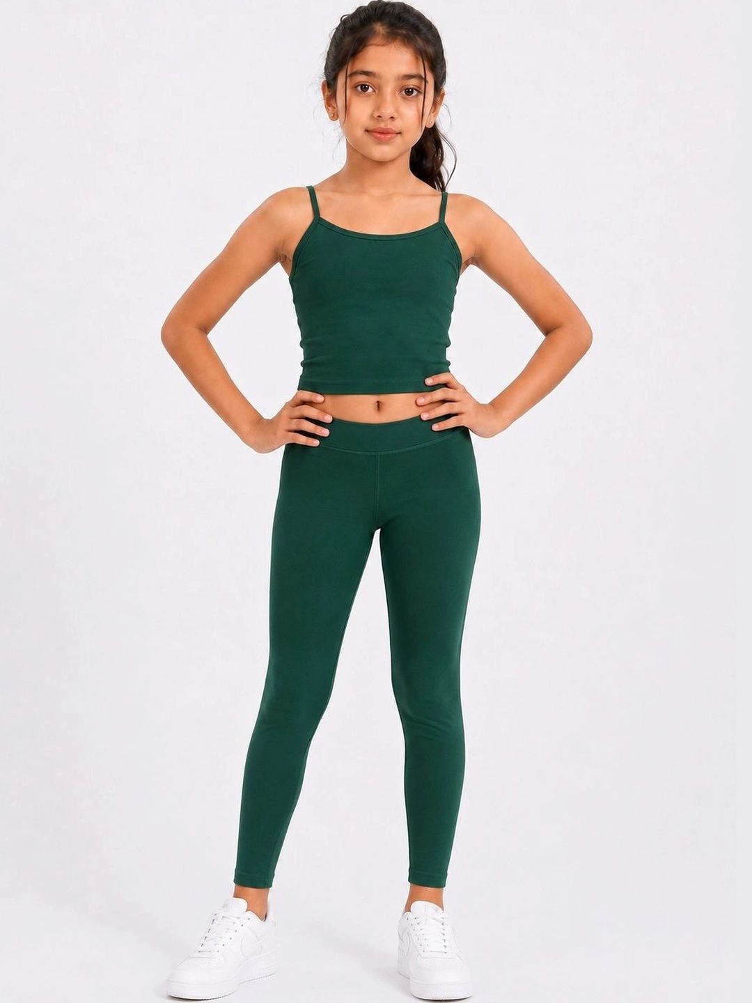 Shsuvia Girls Ankle Length Stretchable Leggings