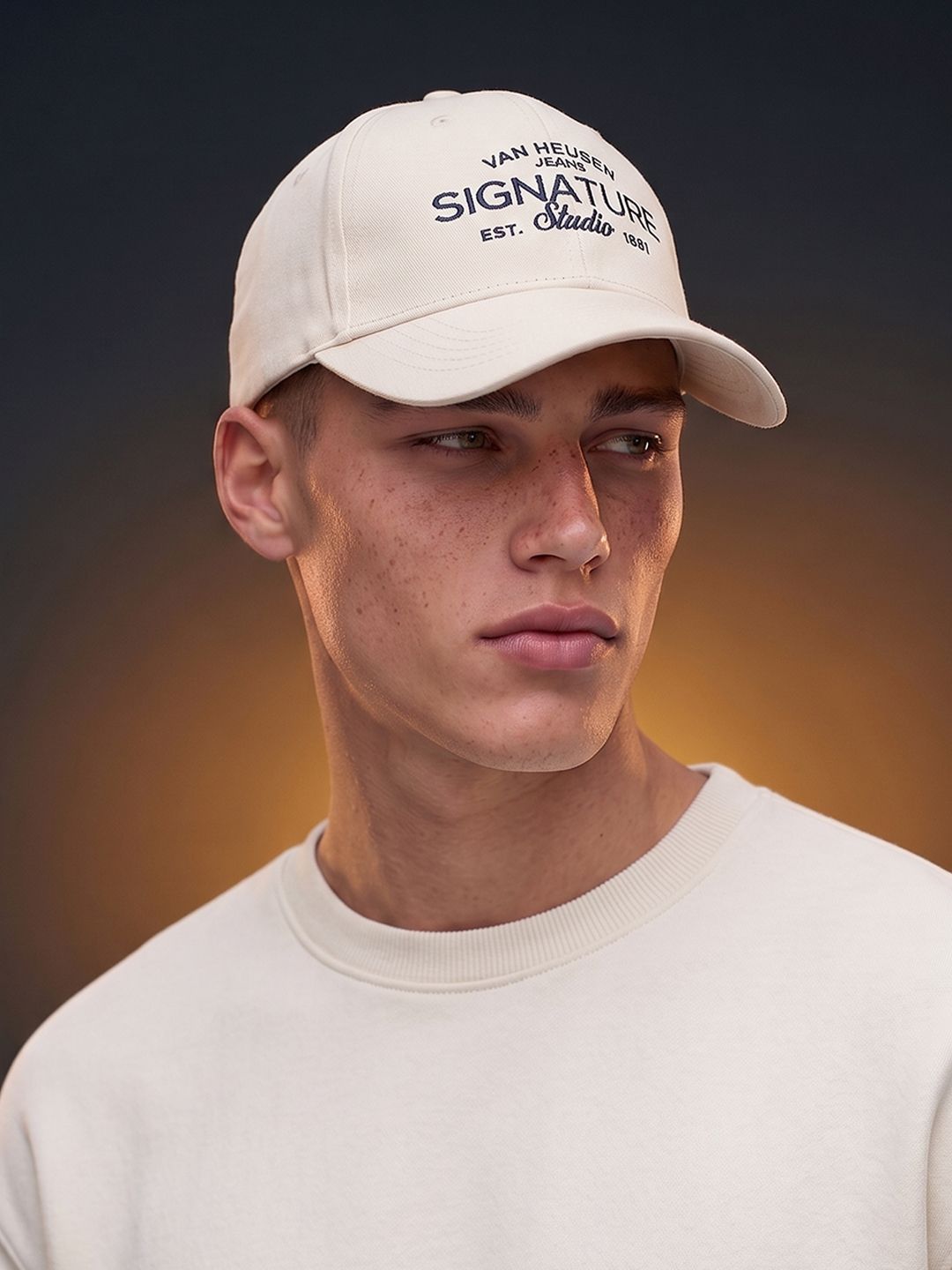 Van Heusen Men Printed Baseball Cap