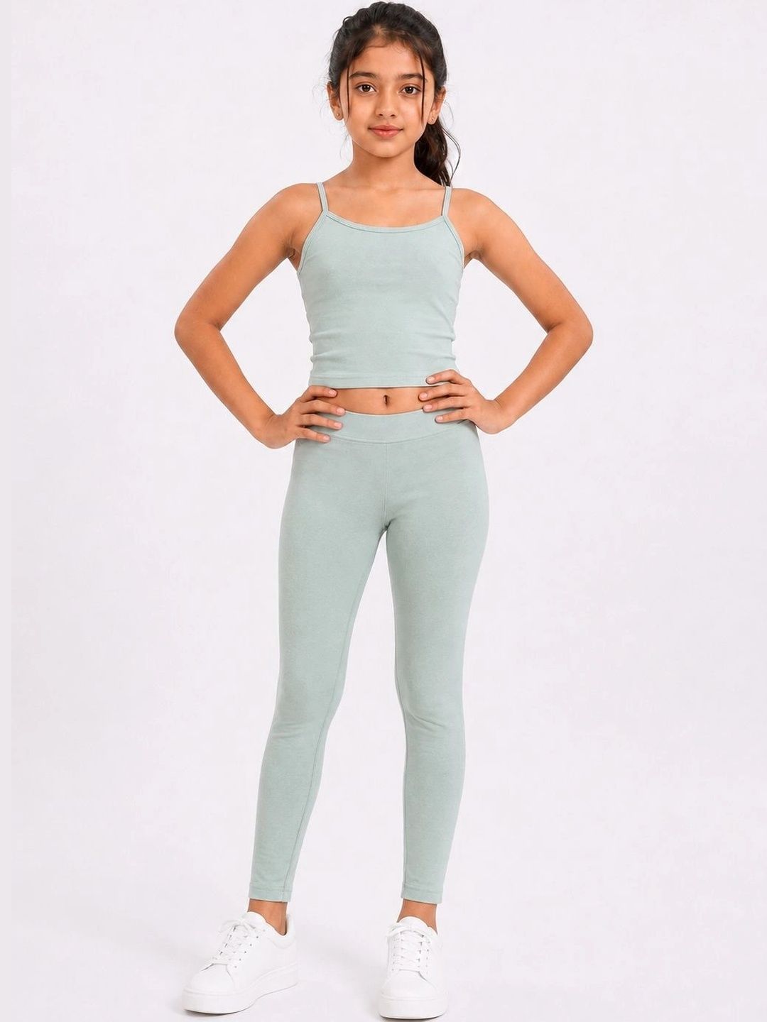 Shsuvia Girls Ankle Length Stretchable Leggings