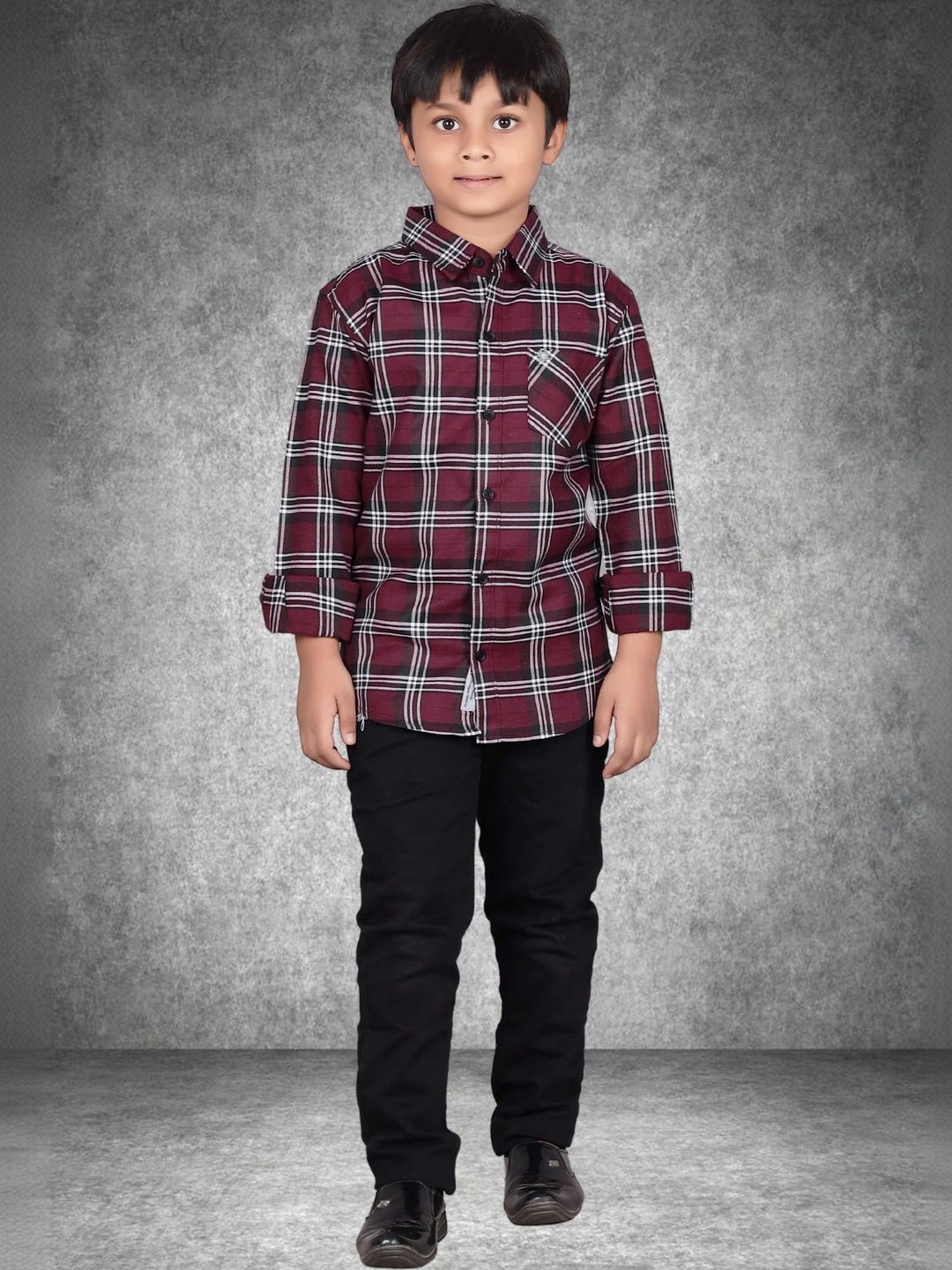 Killer Boys Tartan Checks Checked Casual Shirt