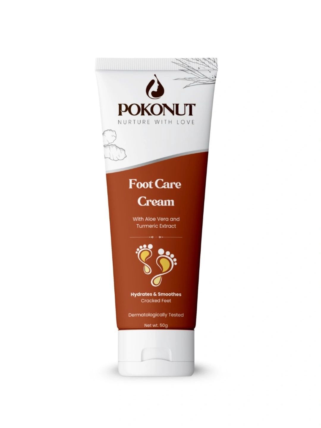 Pokonut Foot Care Cream With Aloevera- 50 g