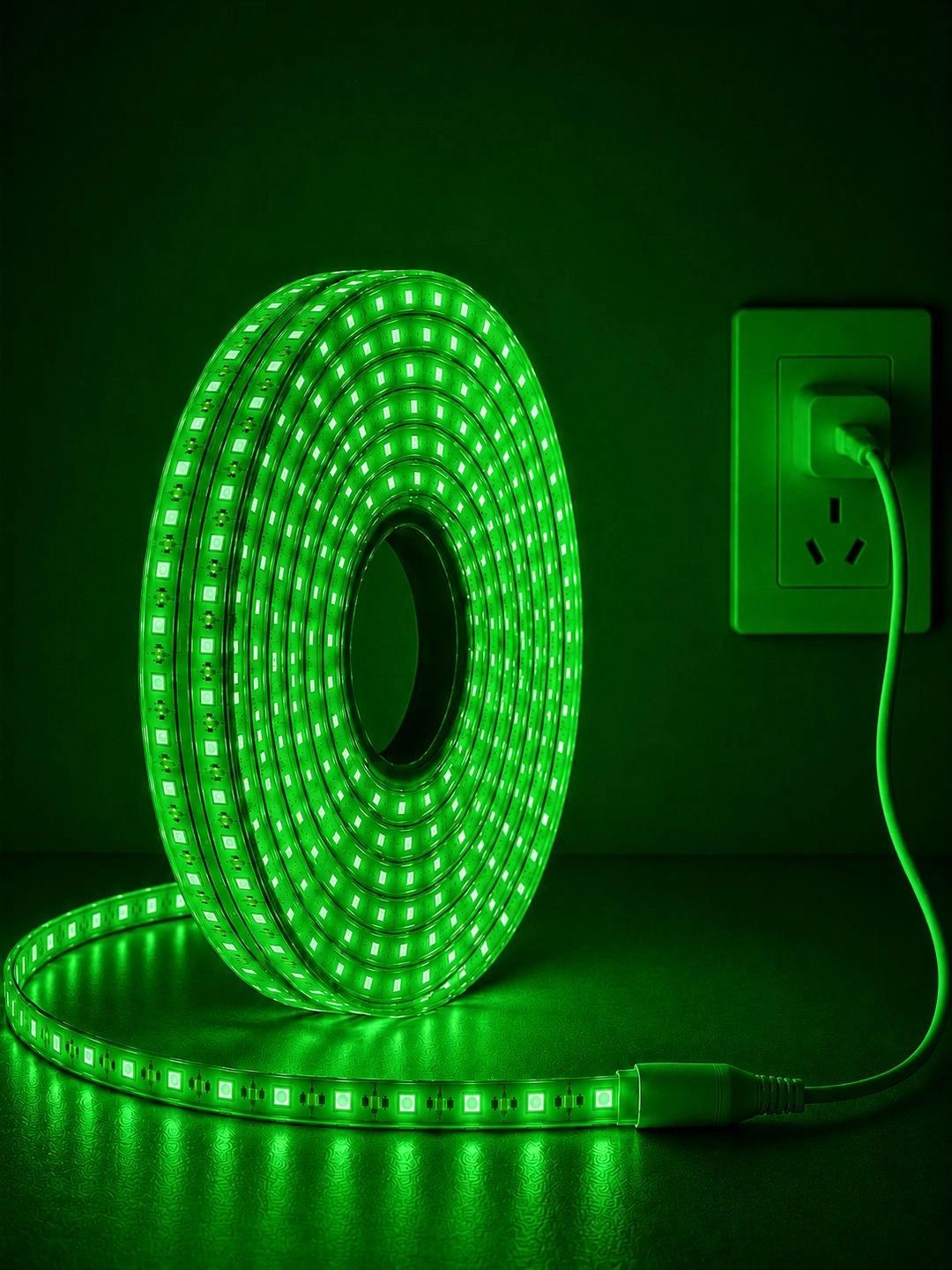 KAVYARA KAVYARA Green Waterproof Cylindrical Shape String Lights