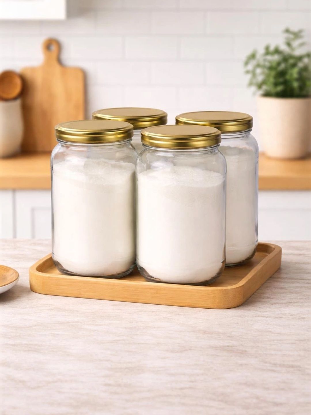 Aura Transparent 2026 Glass Dishwasher Safe Jar Container