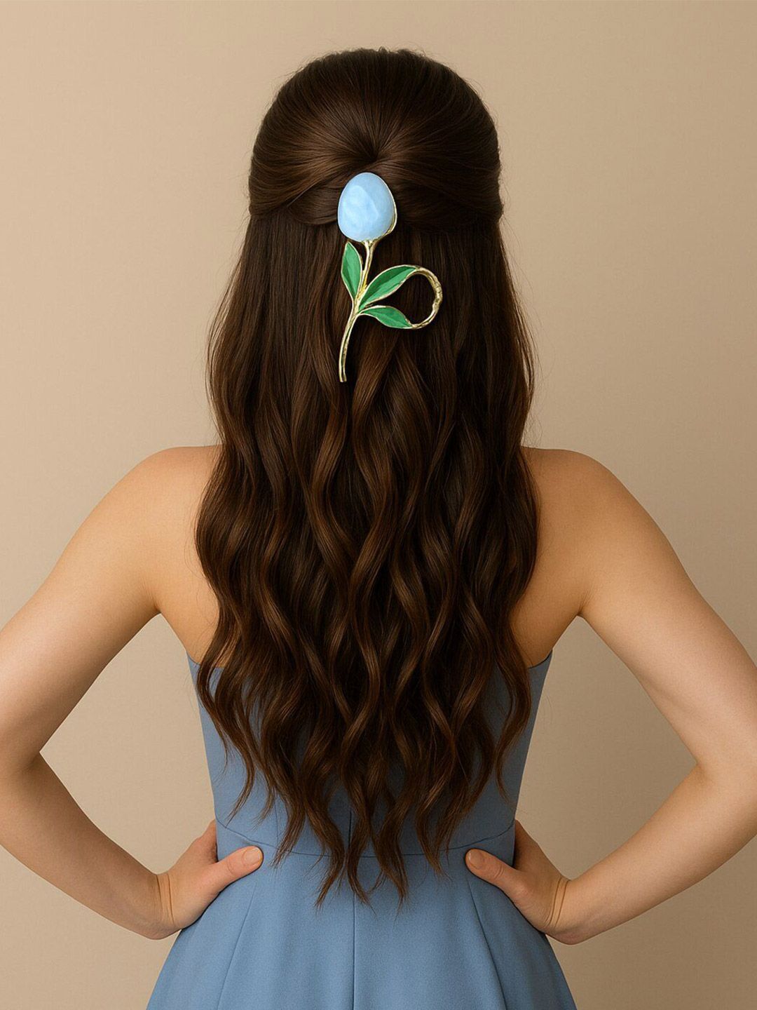 Buy Haute Handles Women Premium Tulip Inspired Floral Hair Claw Clip -  - Accessories for Women