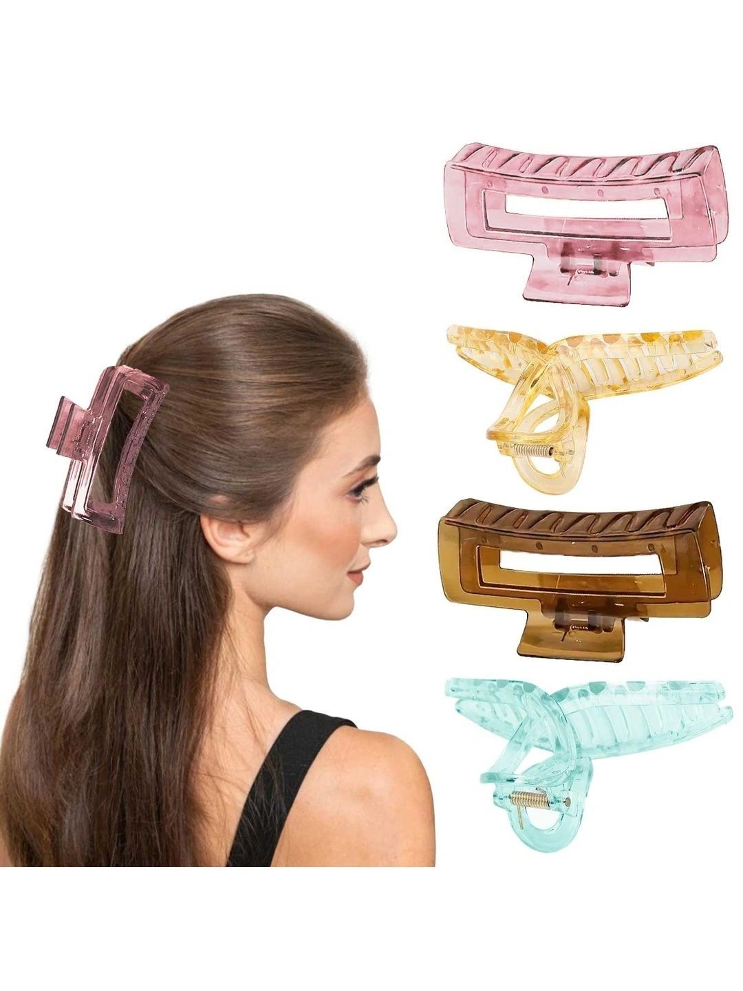 LYKAA Set of 4 Assorted Butterfly and Rectangular Big clutchers Combo