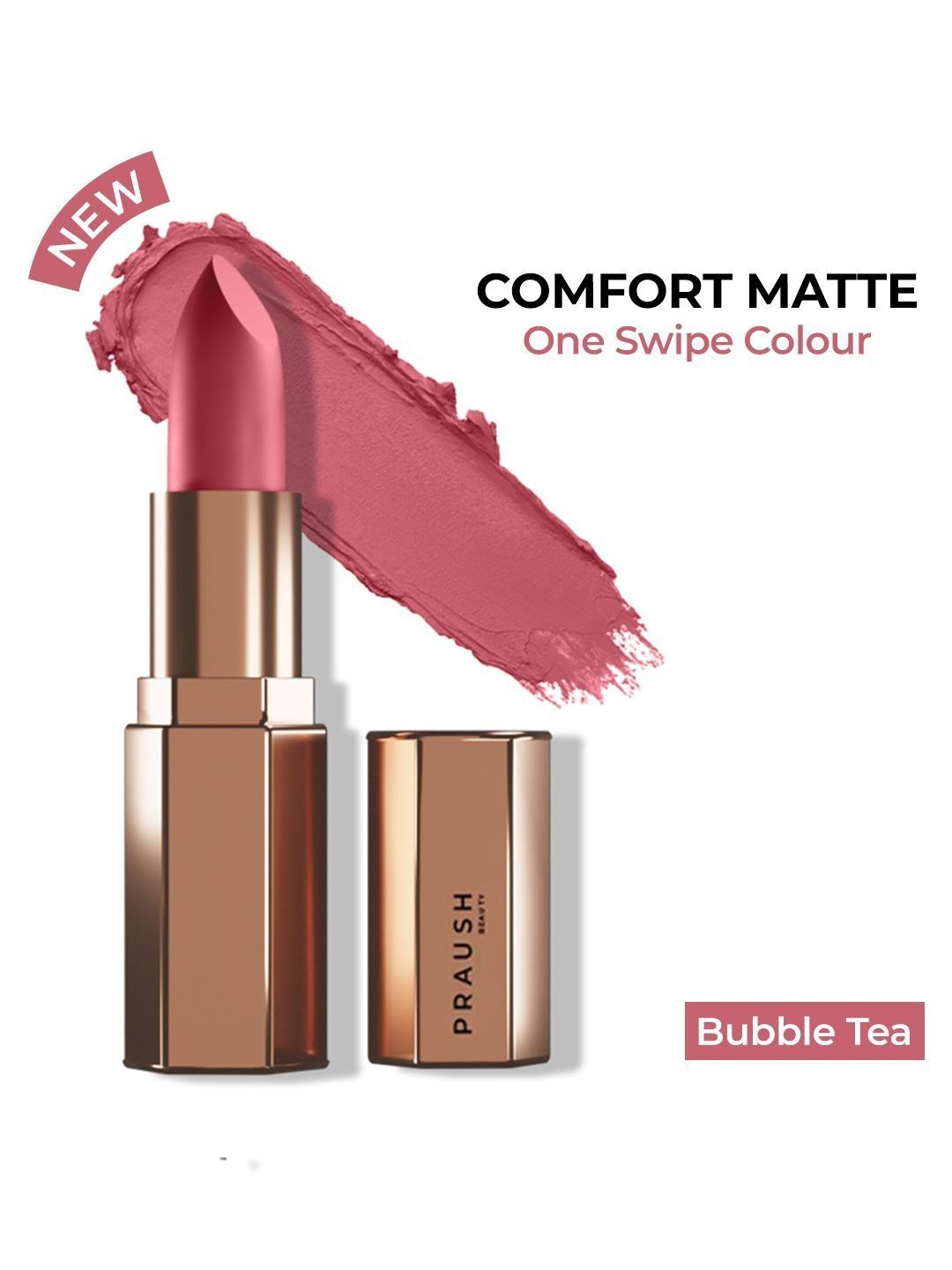 Buy Praush Long Lasting Matte Lipstick With Vitamin E   Bubble Tea -  - Personal Care for Women