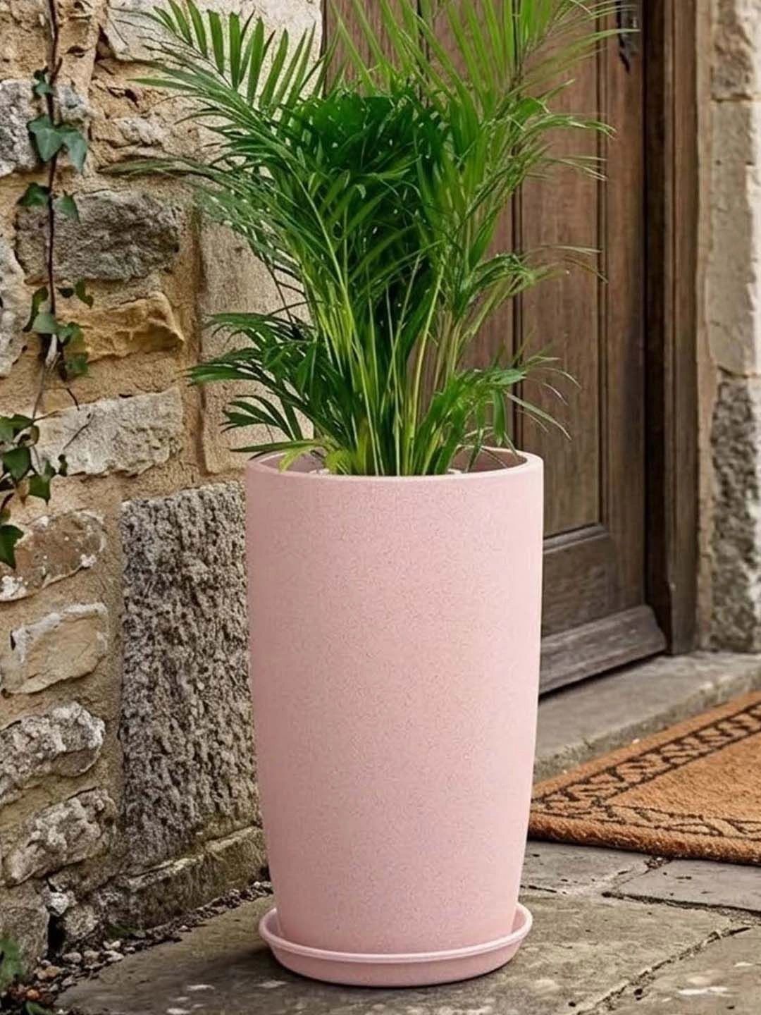 18 Inch Tower Pots with Saucer Tray Planter