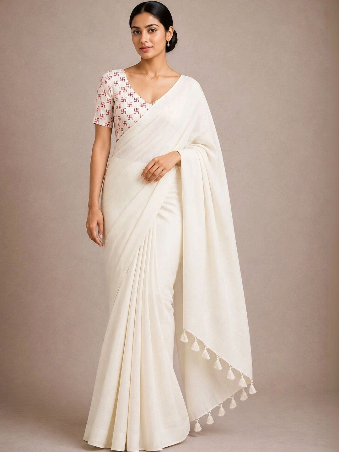 READYMART Kalamkari Pure Cotton Saree