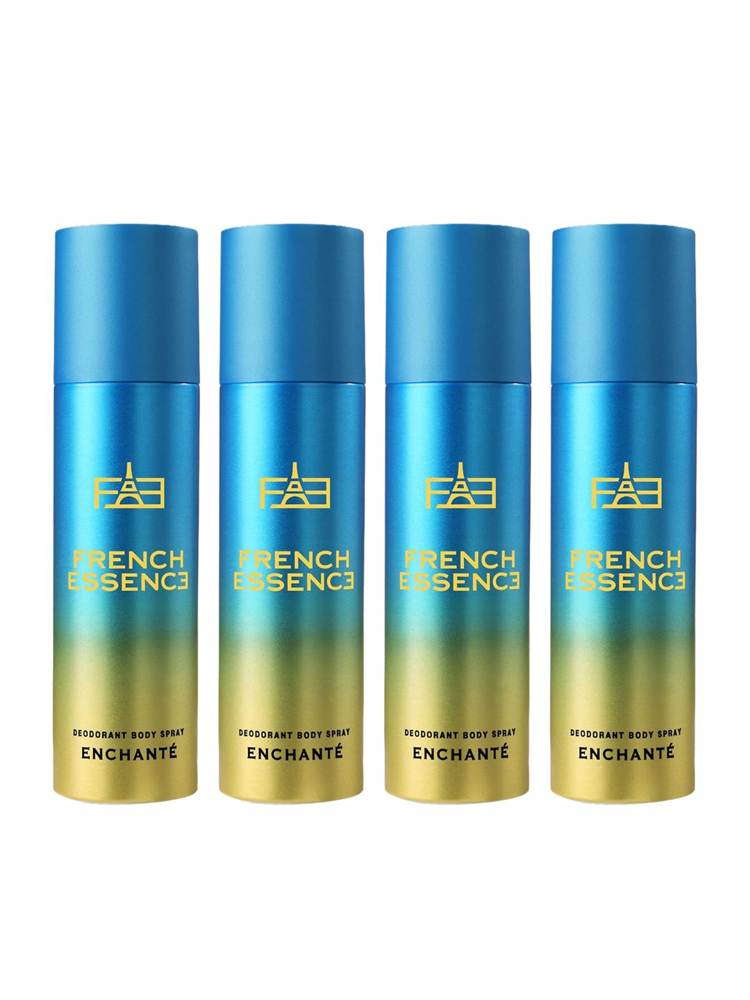 FRENCH ESSENCE Set of 4 Long Lasting Enchante Deodorants - 50 ml each