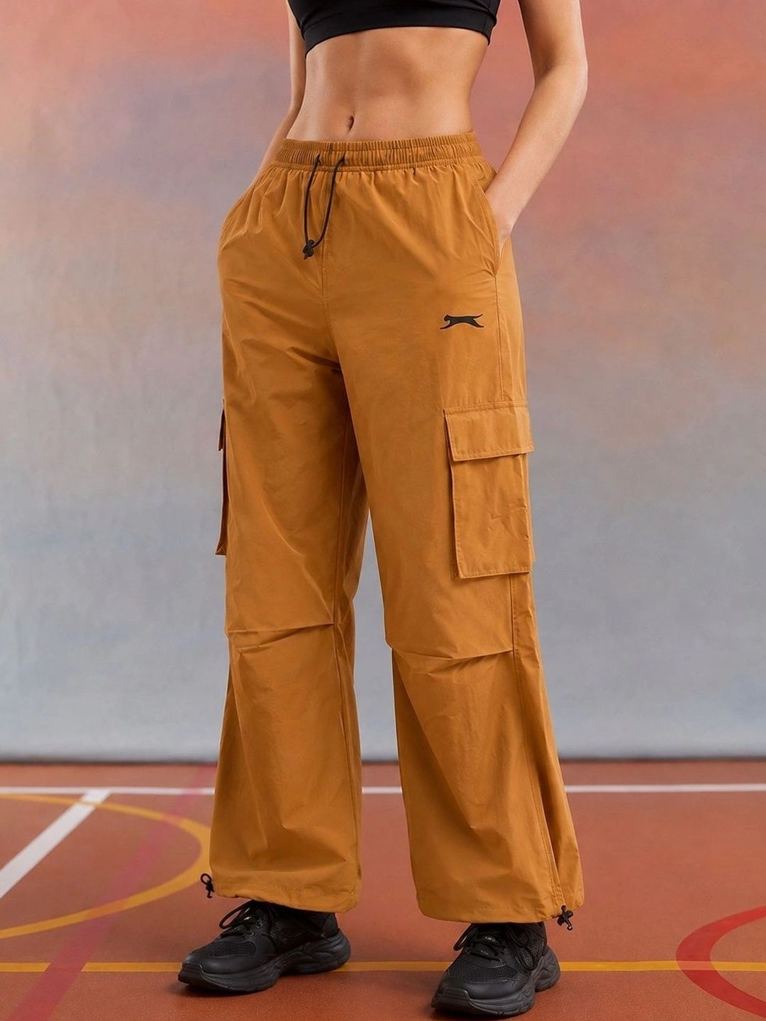 Slazenger Women Wide Leg Dry Fit Training Cargos