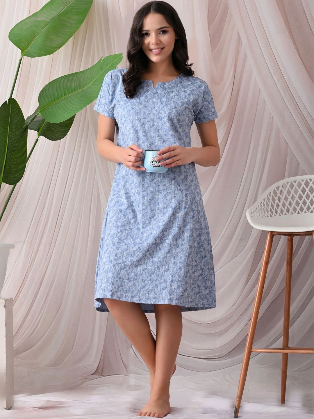 Ichaa Printed Nightdress