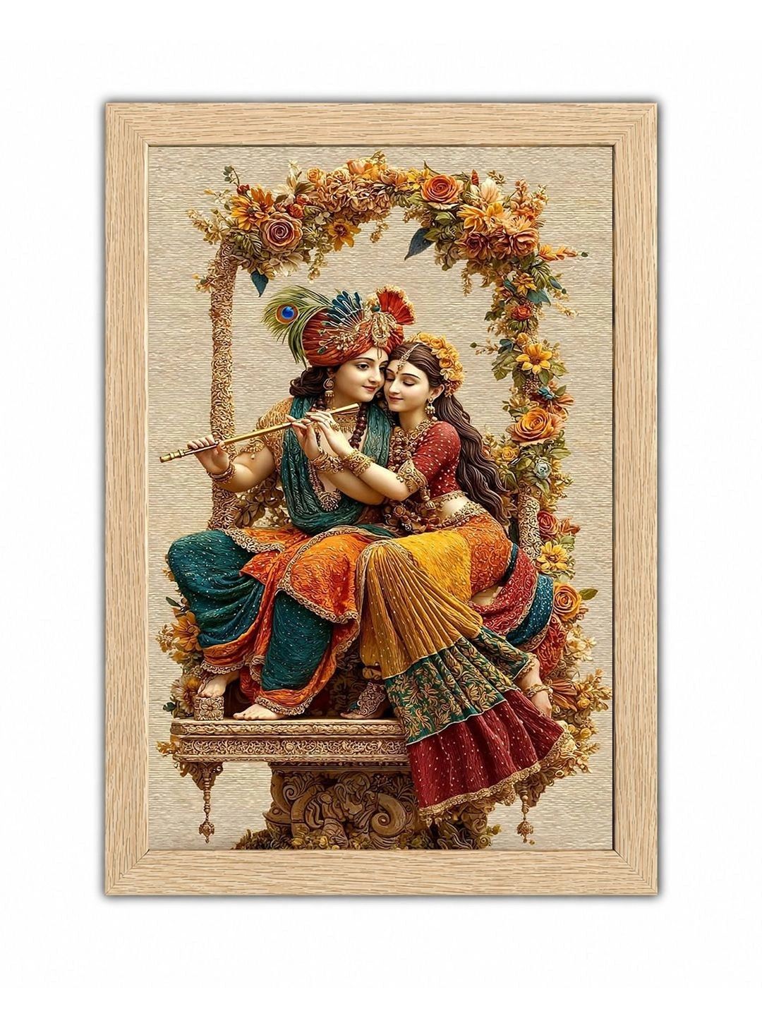 OLIVE TREE Single Piece Synthetic Wood Religious Wall Paintings