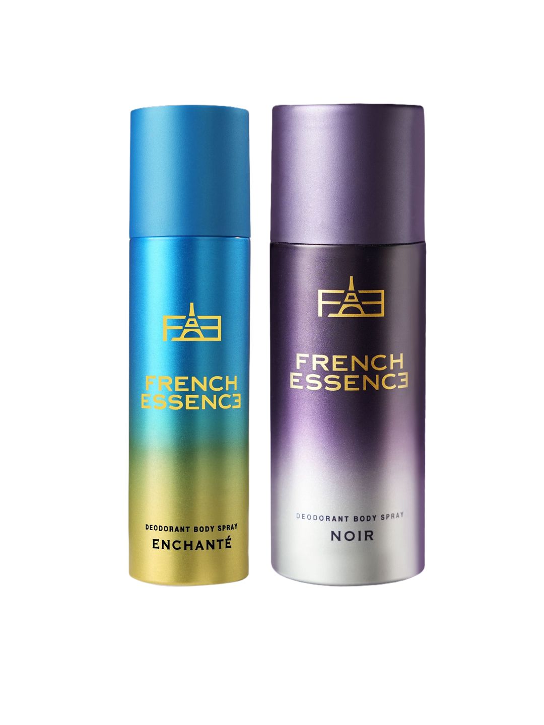 FRENCH ESSENCE Set of Enchante & Noir Long Lasting Deodorants - 50 ml each