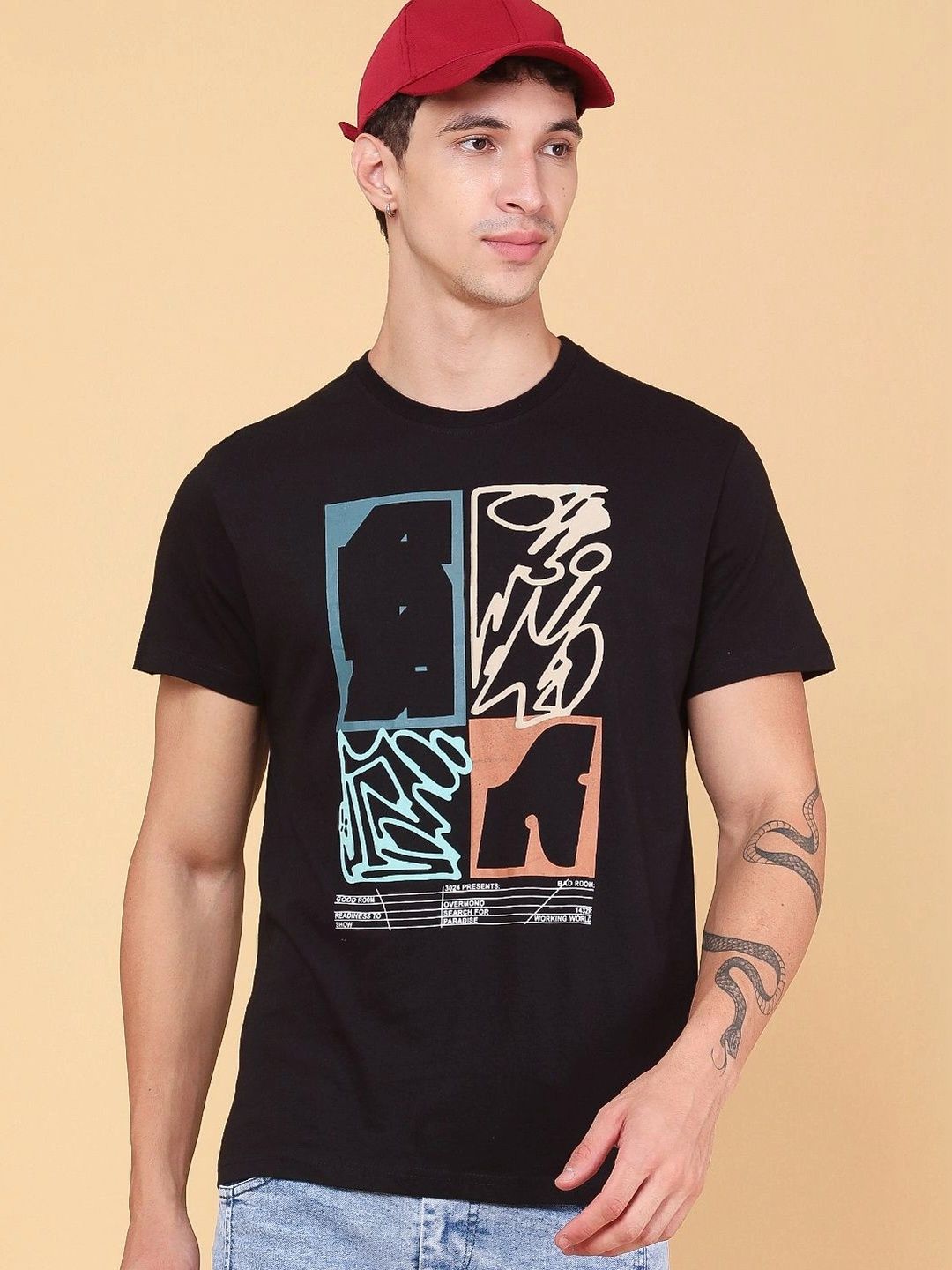 LIMEROAD Men Printed T-shirt