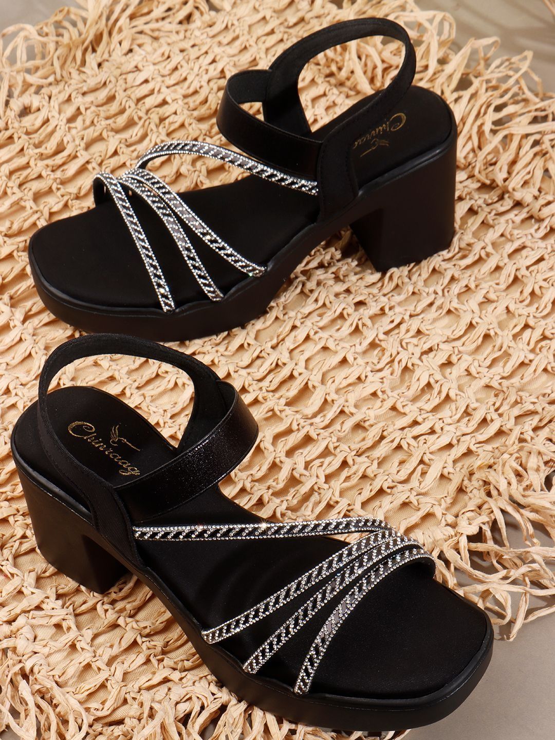 CHINRAAG Party Block Sandals