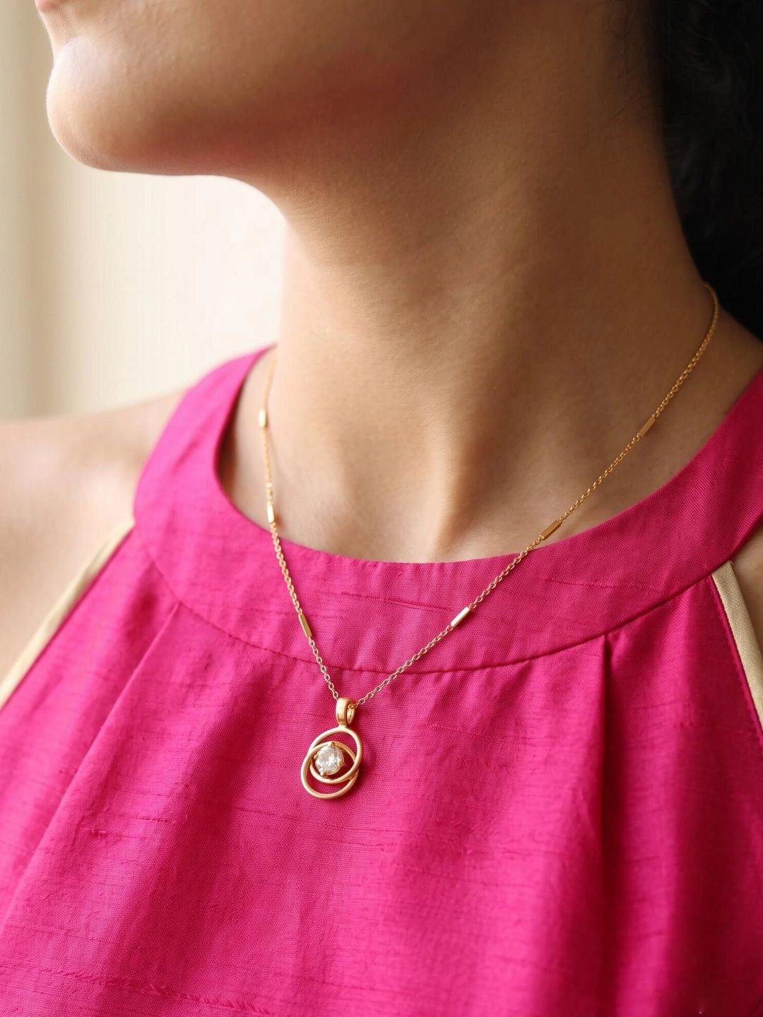 Sangria Brass Gold-Plated Necklace
