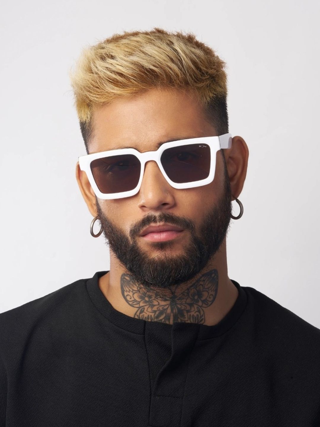 MoonX Unisex Brown Lens & White Core with Sunglasses