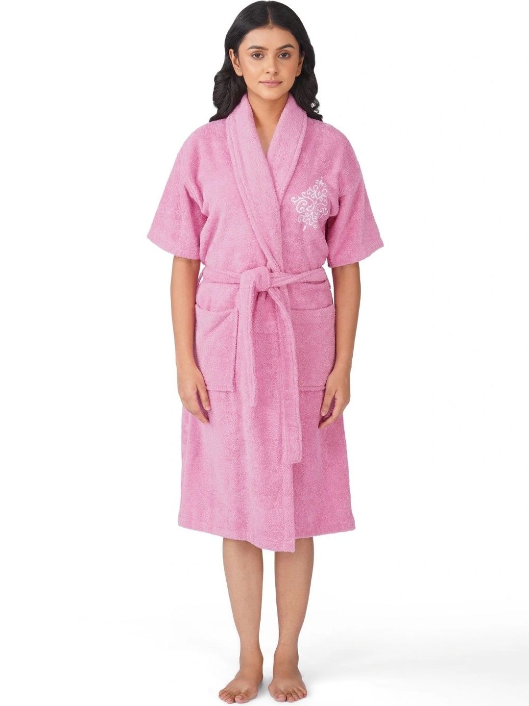 RANGOLI 460-GSM Bath Robe With Belt & Pockets