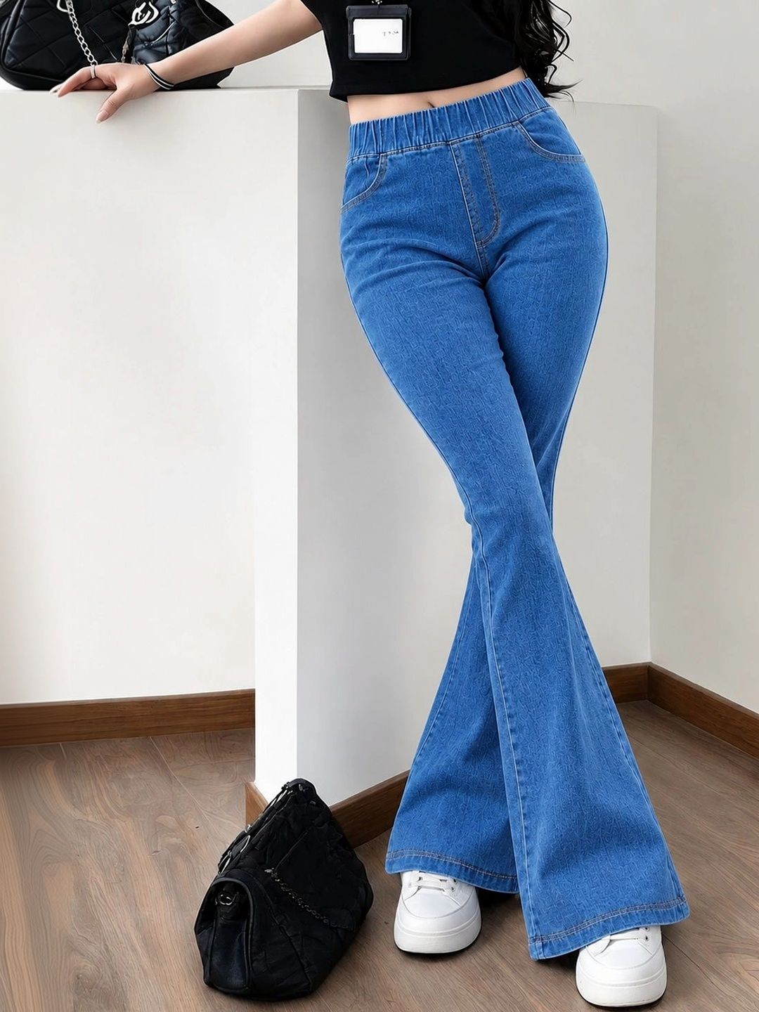 ADBUCKS Women Bootcut High-Rise Stretchable Jeans