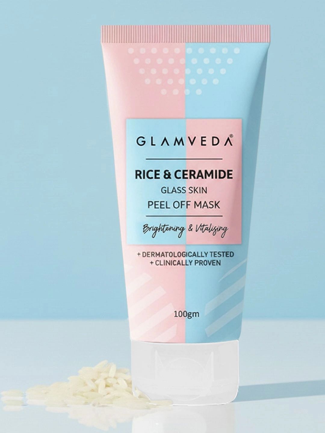 GLAMVEDA Rice & Ceramide Glass Skin Peel off Mask - 100g