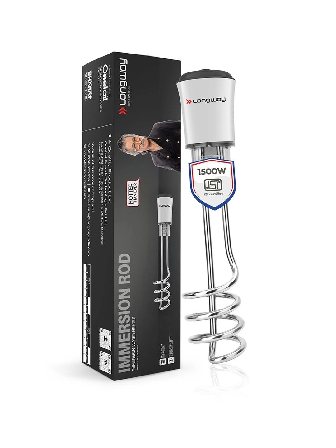 Buy Longway White Water Proof Immersion Rod Water Heater   2000 W -  - Home for Unisex