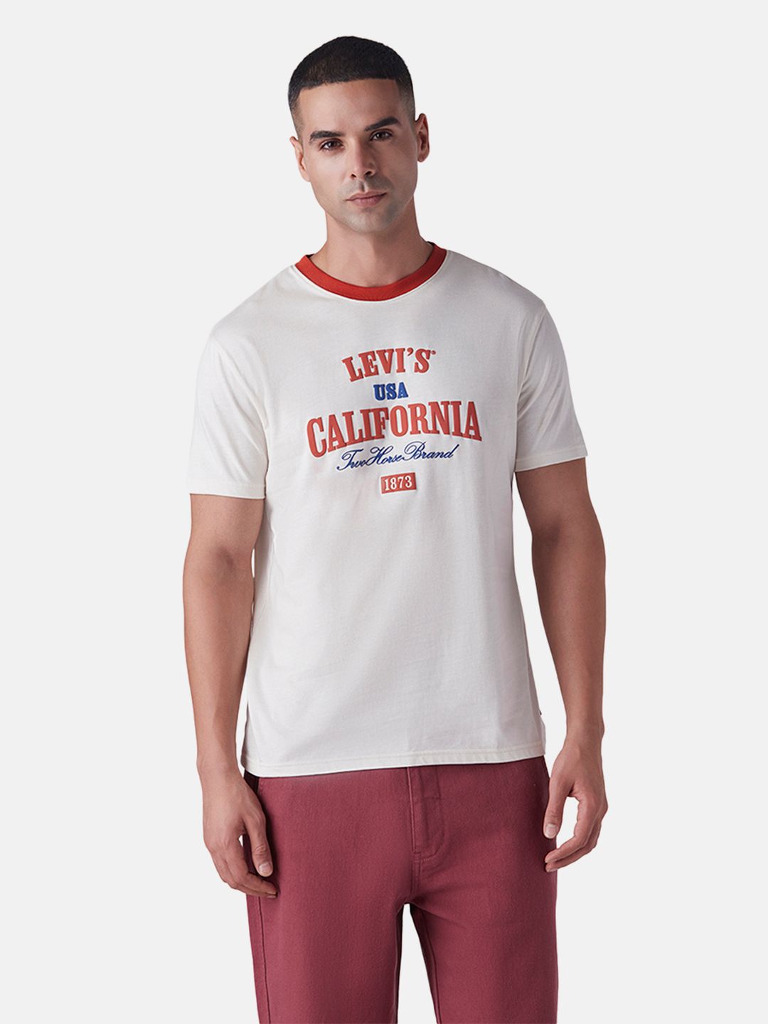 Levis Typography Printed Pure Cotton Slim Fit T-shirt