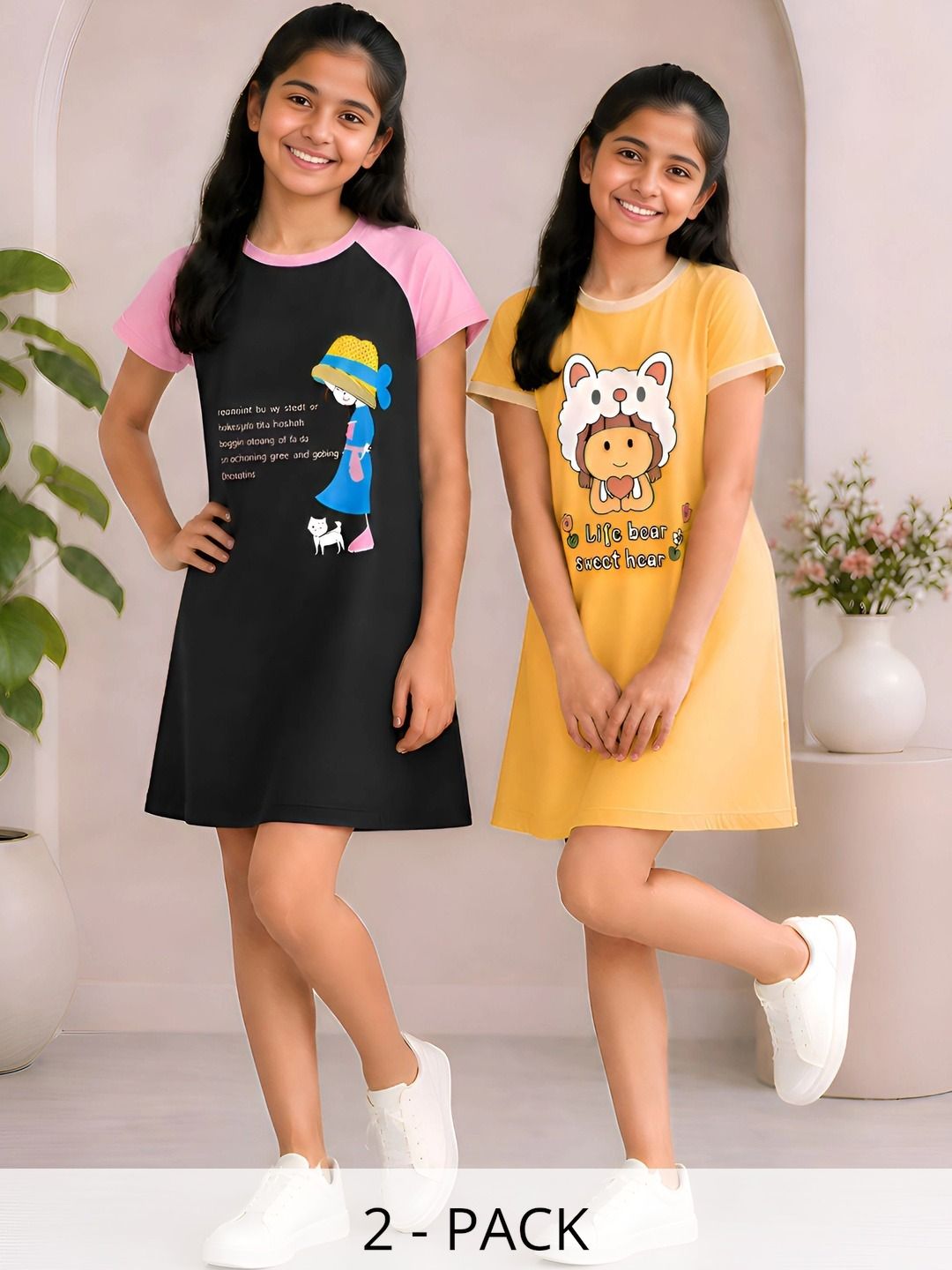 VP TEXX Print A-Line Dress