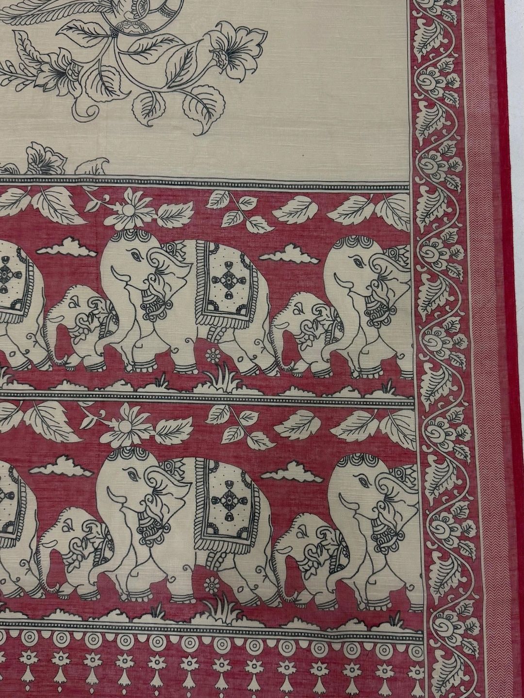 Pure Linen Designer Saree 7