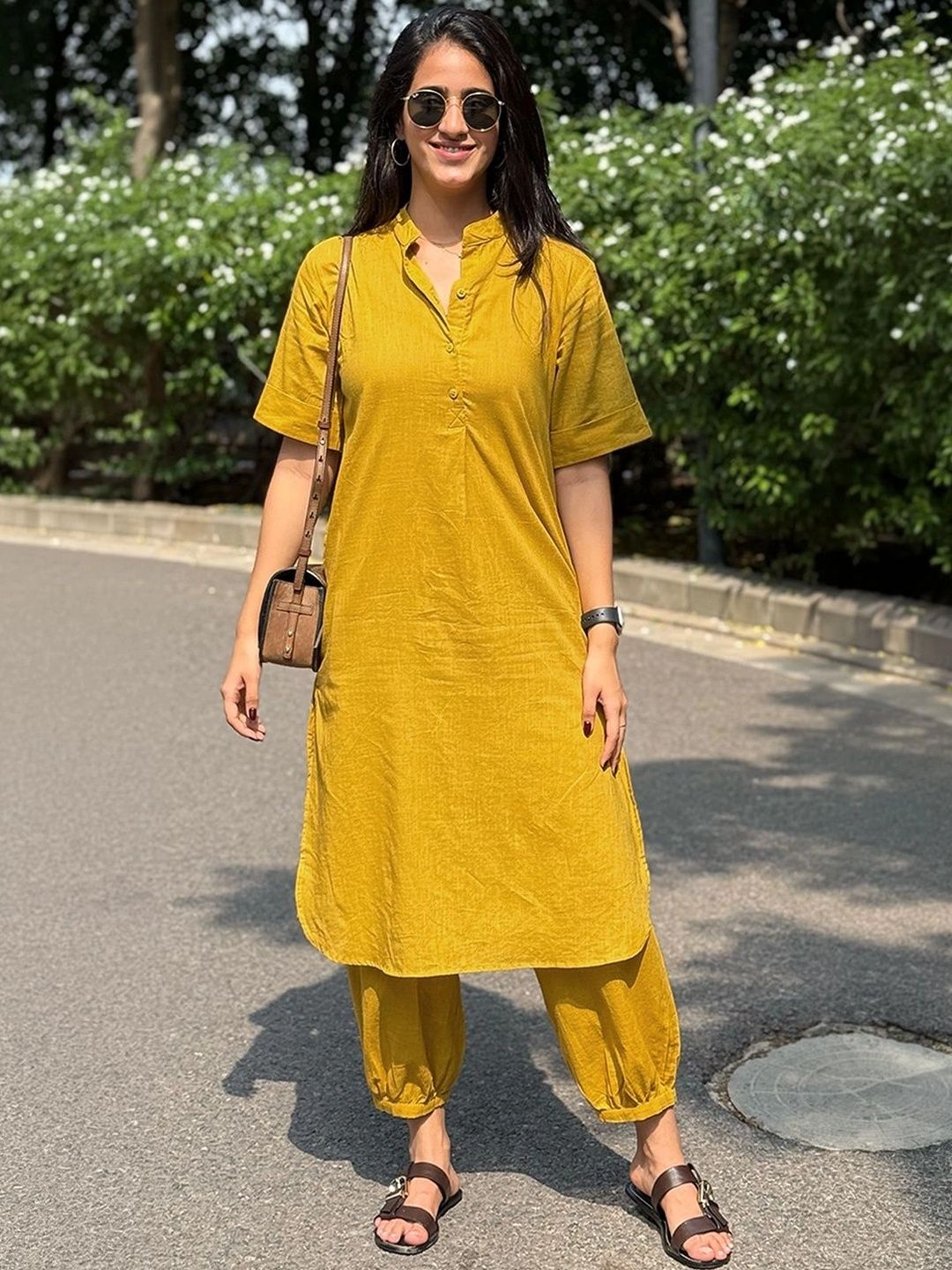 Surma Mustard Butter Toast Kurta Co-Ord Set