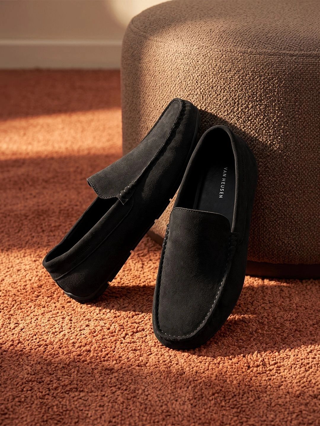 Van Heusen Men Suede Finish Loafers