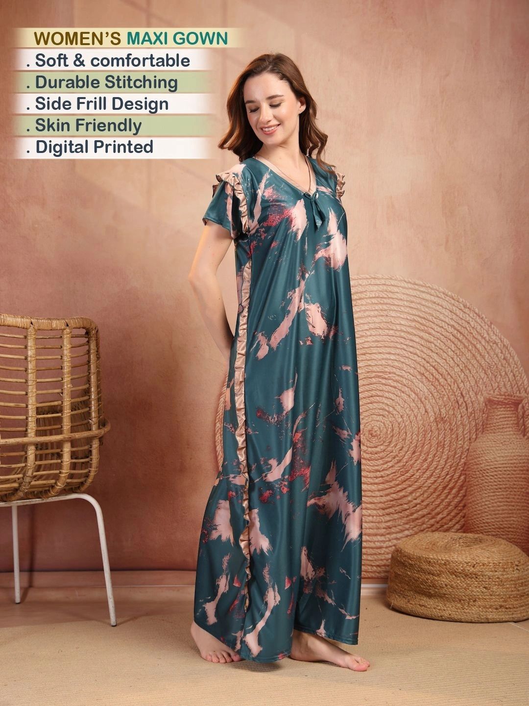 Printed Maxi Nightdress 2