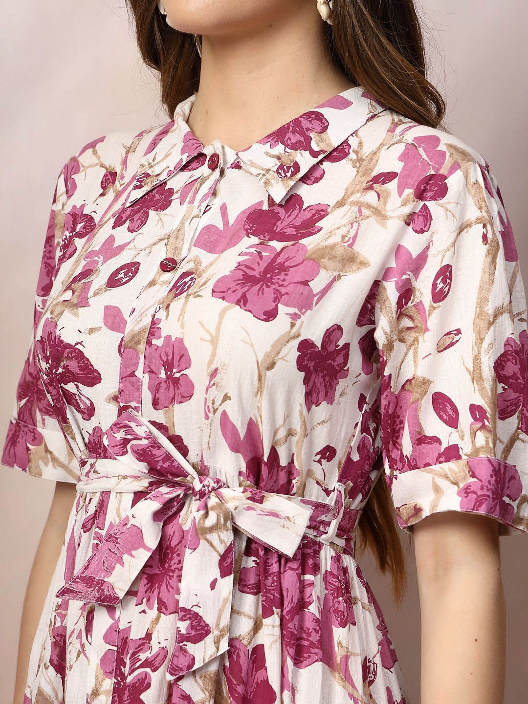Floral Print Fit & Flare Maxi Dress 2