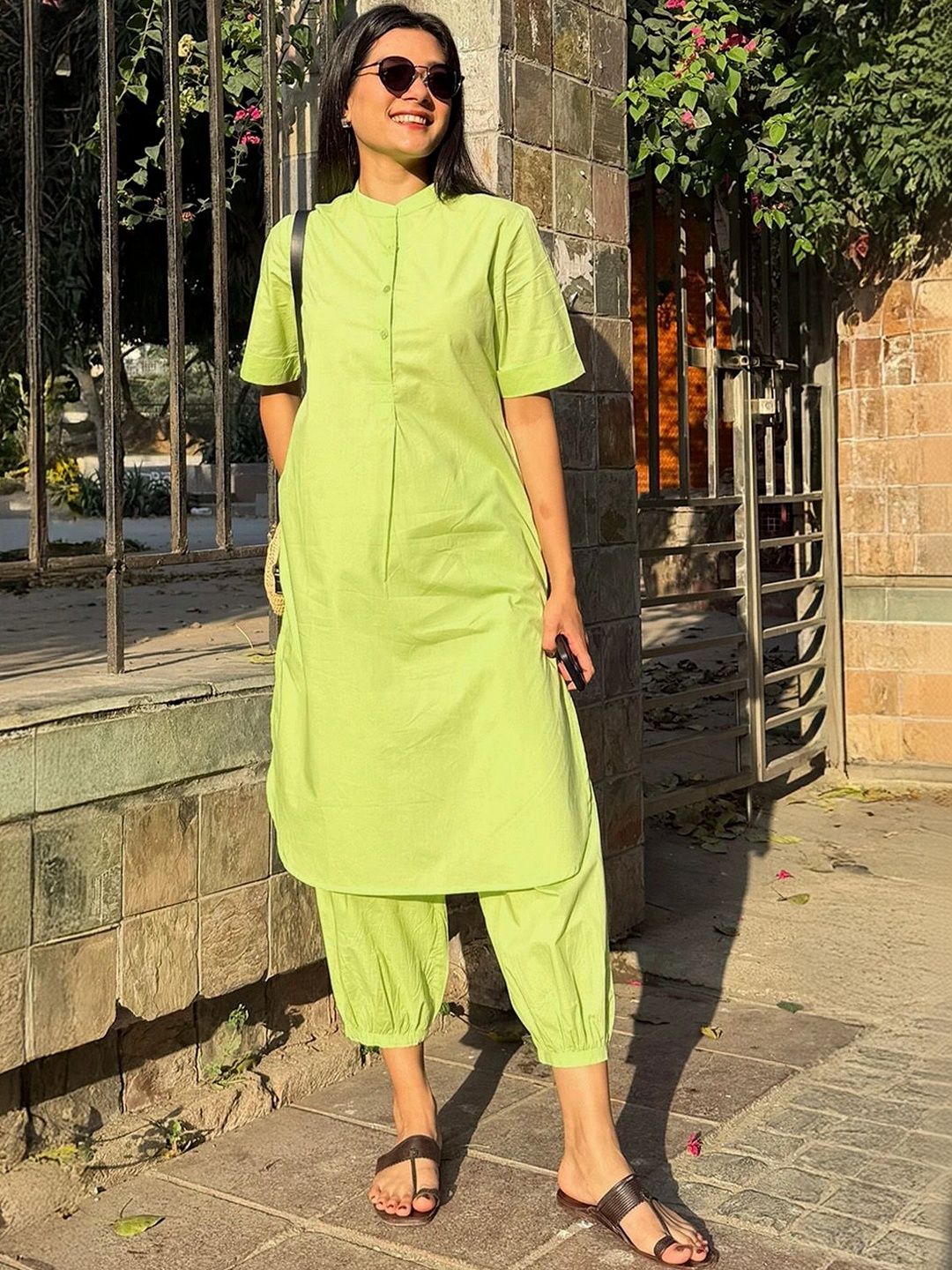 Surma Lime Butter Toast Kurta Co-Ord Set