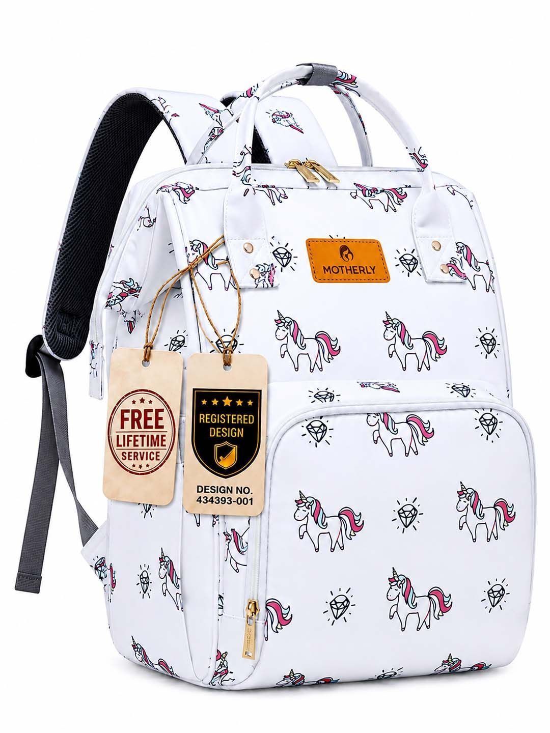 Motherly Elegant Kids Fabric Water-Resistant Diaper Bag