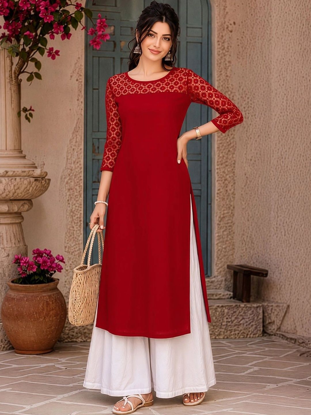 Maheshvi Woven Design Kurti