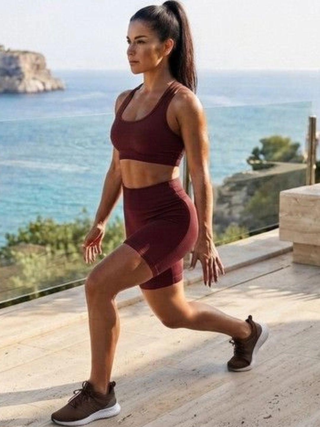 Women Slim Fit Training or Gym Shorts 6