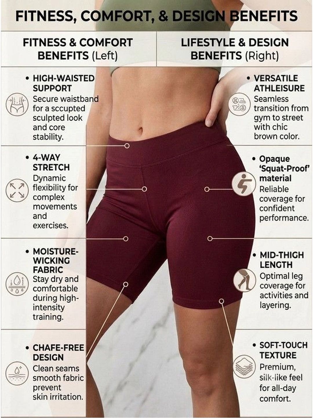 Women Slim Fit Training or Gym Shorts 7