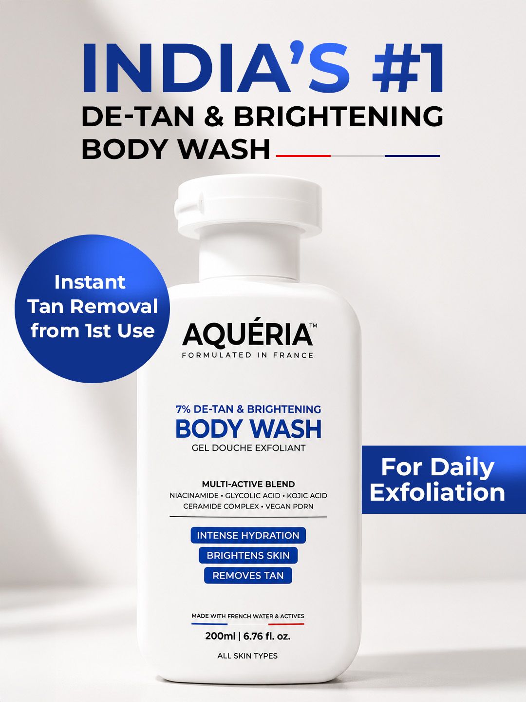 Buy Aqueria De Tan & Brightening Body Wash   200 Ml -  - Personal Care for Unisex