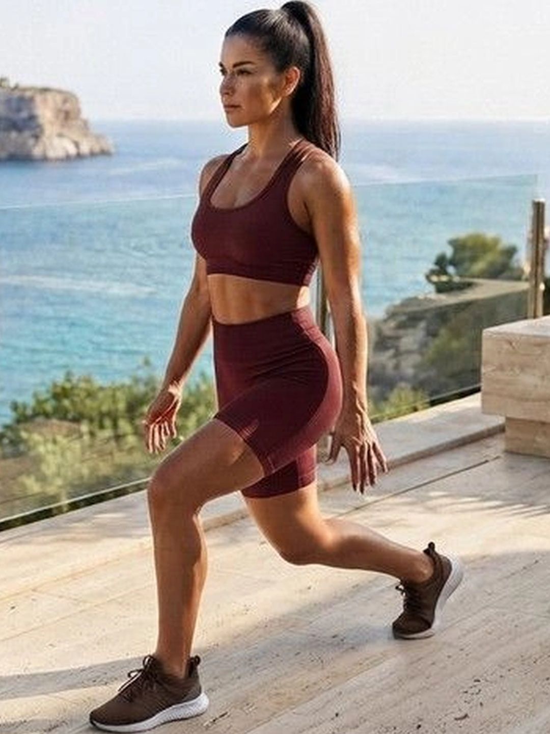 Women Slim Fit Training or Gym Shorts 6