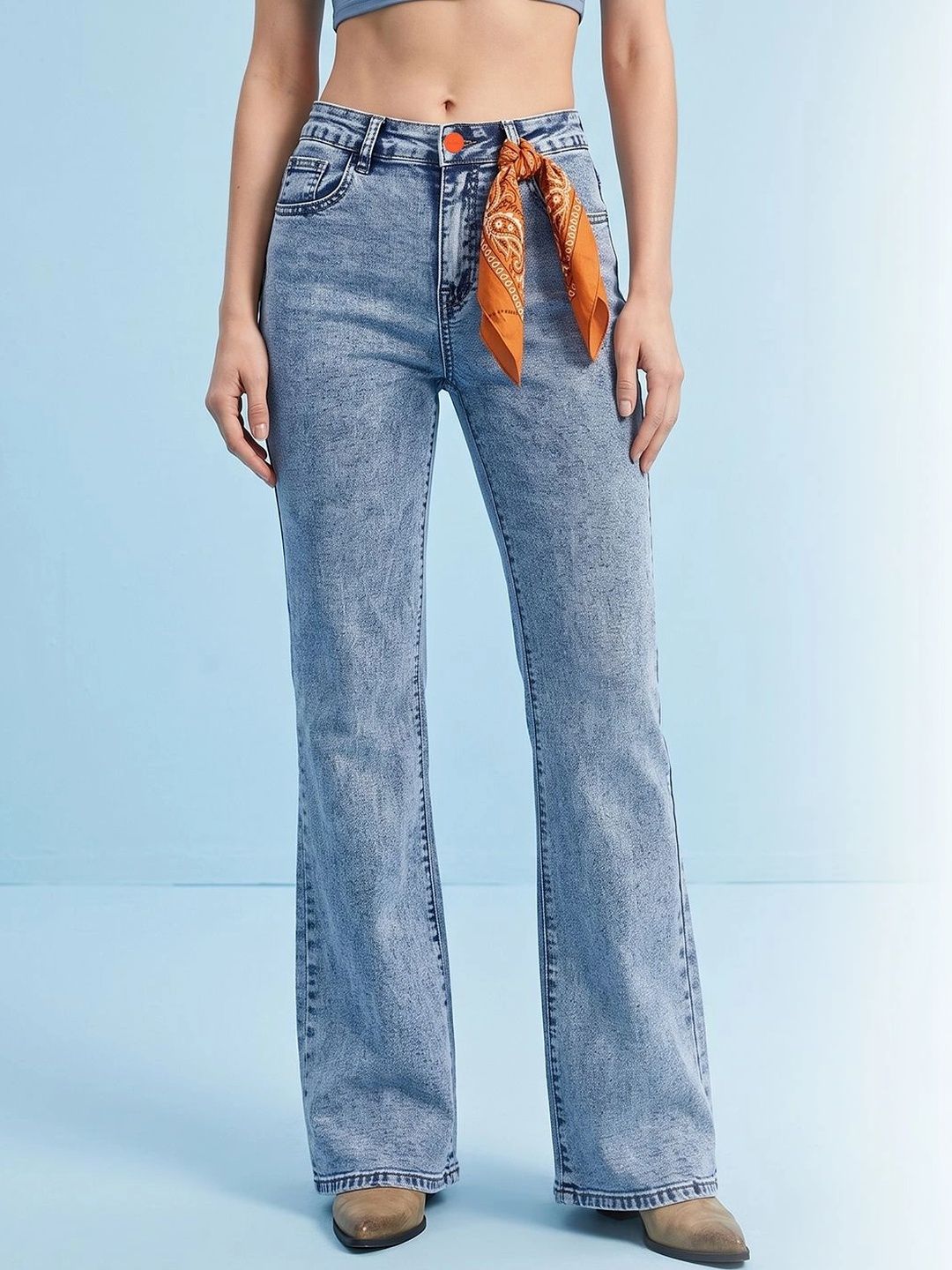 Women Comfort High-Rise Stretchable Jeans