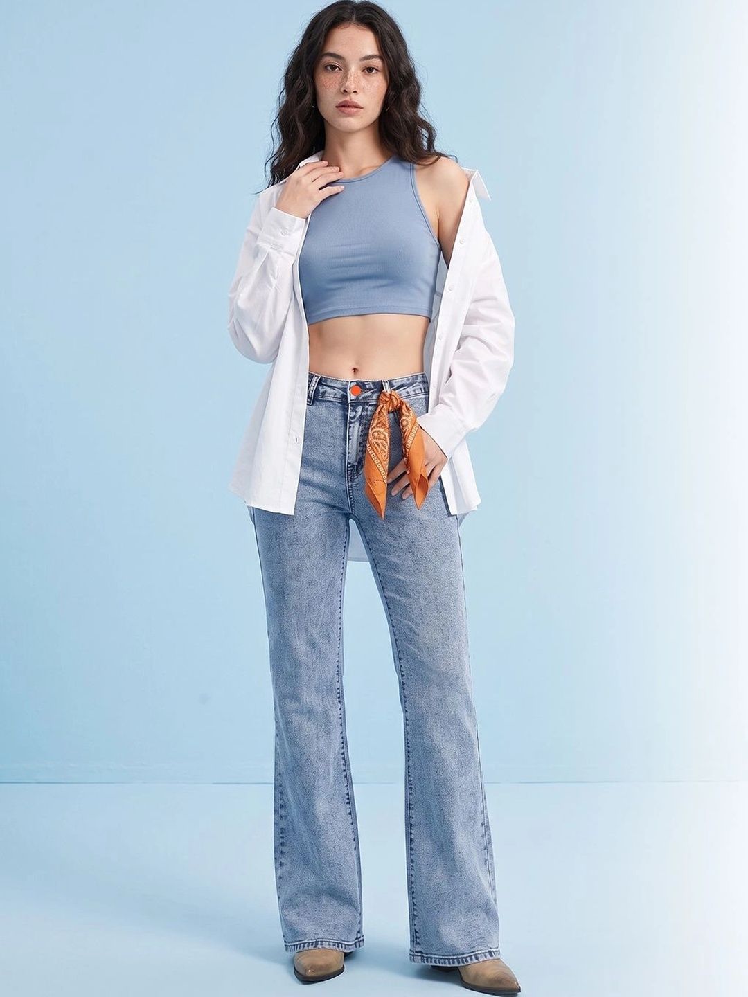 Women Comfort High-Rise Stretchable Jeans 2