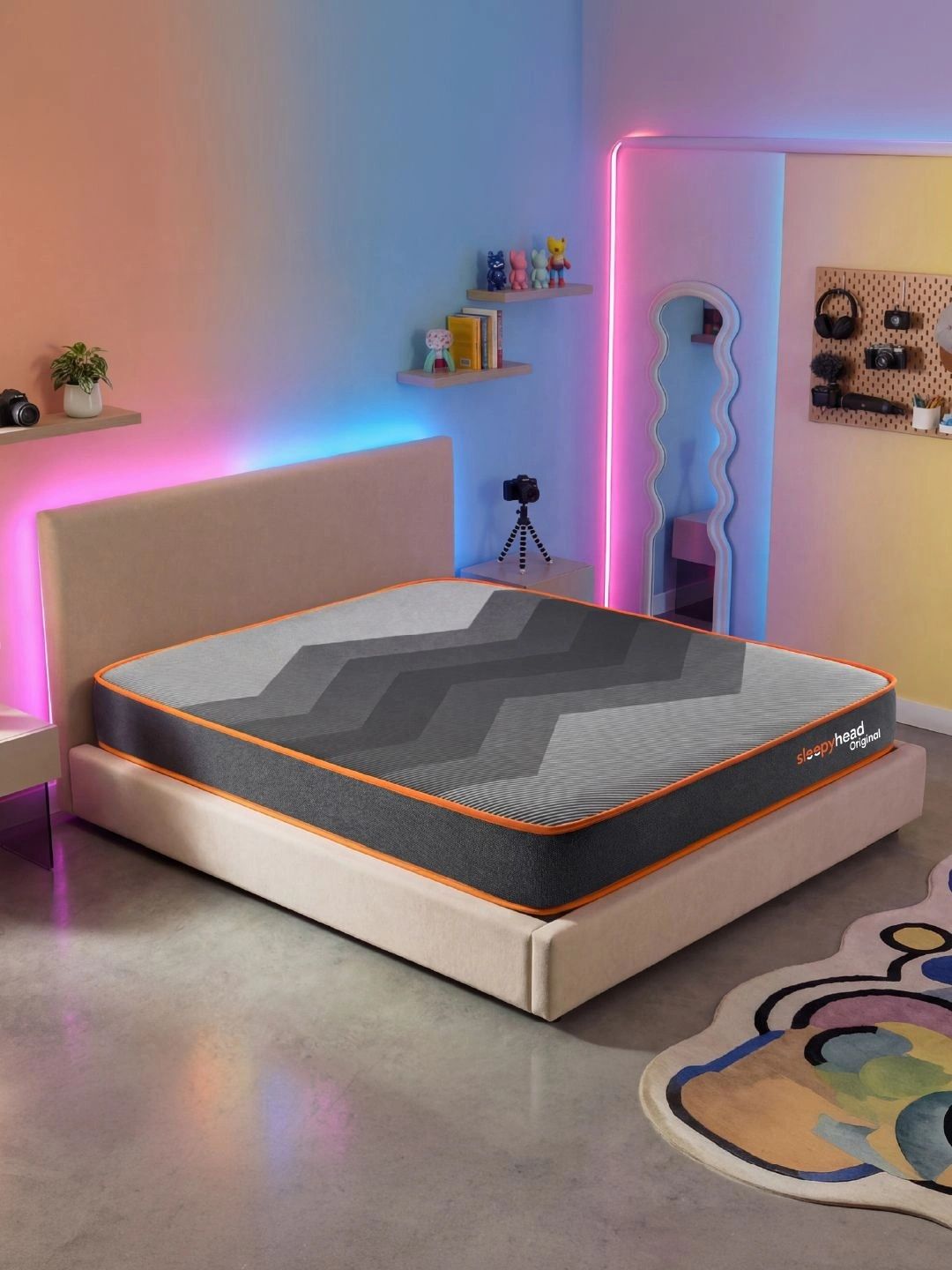 Sleepyhead Original Orthopedic Memory Foam 8" Double Mattress Medium Firm (72x48 Inch)